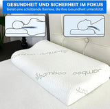 Ortopedisk Memory Foam Nackstödskudde - Ergonomisk kudde, Antisnarkningskudde för sido-, mage- och ryggslipare, kudde, 60 cm x 40 cm x 12 cm cervikala ortopediska kuddar Naty Shop