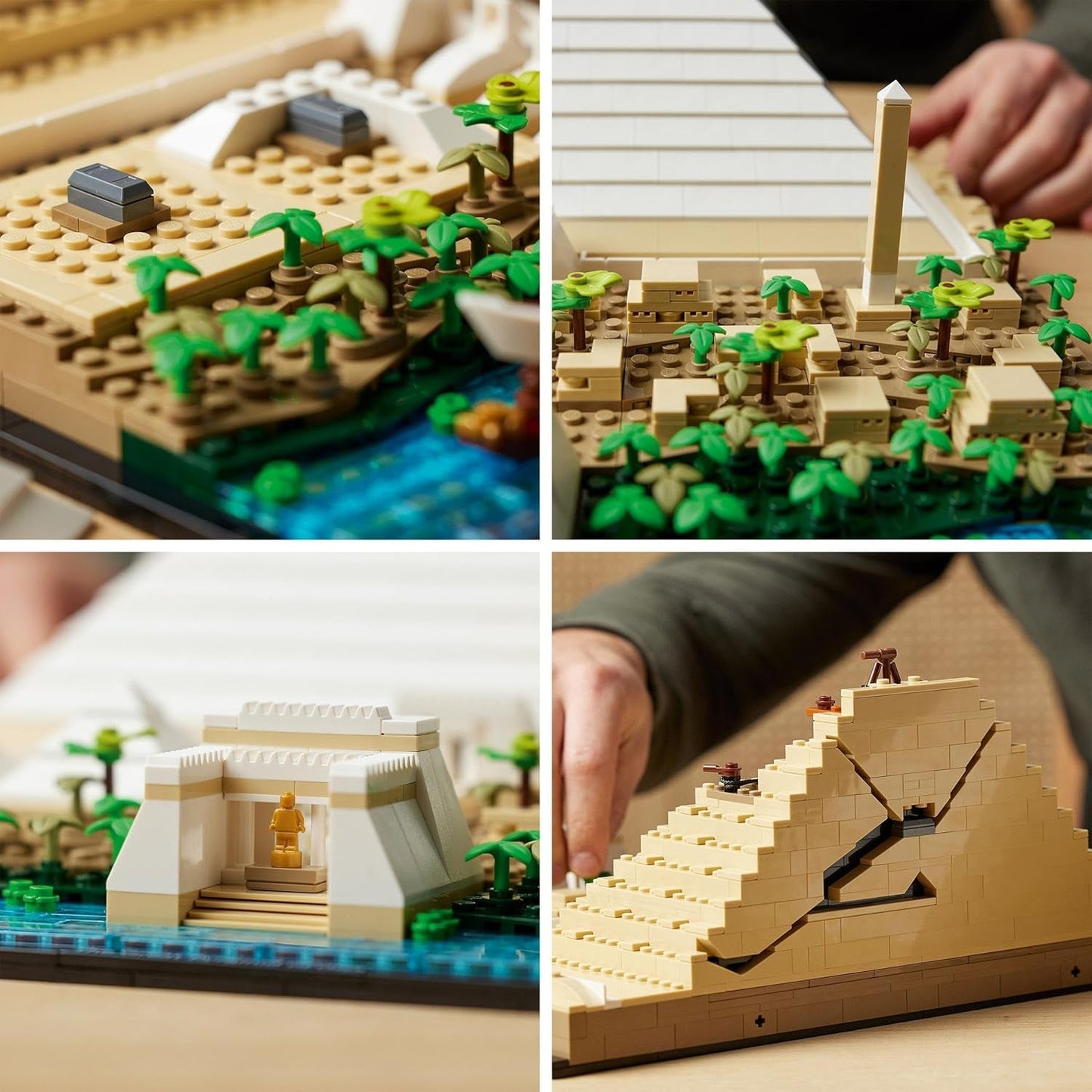LEGO 21058 Arkitektur The Pyramid of Cheops Byggsats för hantverk som kreativ hobby, presentidé för vuxna, män, kvinnor, mamma, pappa, kreativ aktivitet, samling av berömda landmärken Byggset Besuche den LEGO-Store
