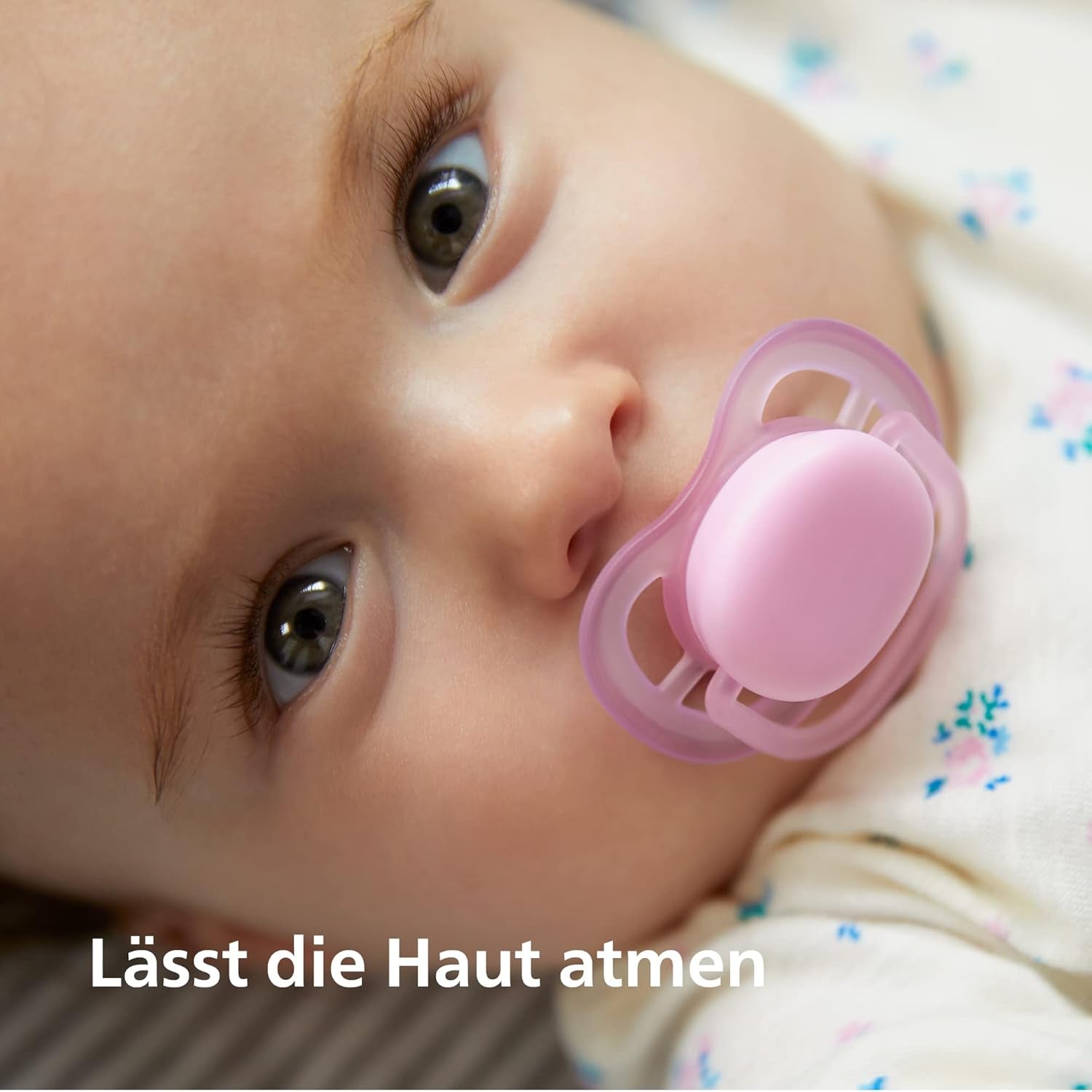 Philips AVENT Set med 4 Ultra Air lätta och andningsbara nappar: 2 nappar som lyser i mörkret och 2 dagnappar, 18 månader+ (modell SCF349/43)