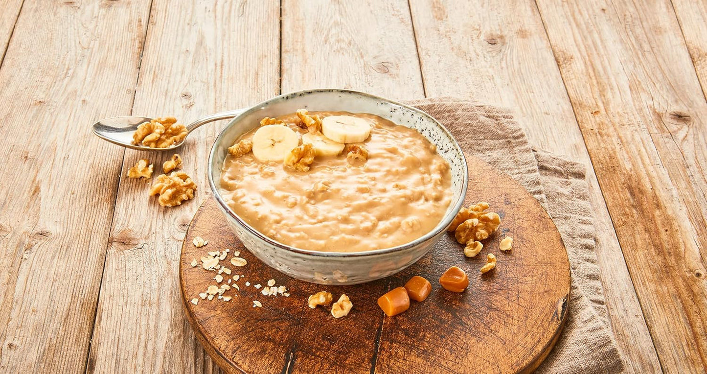 Caramel Oat Pudding, en harmonisk blandning av kolapudding och fullkornshavre, sockerfri, sötad med agavesirap, 1 påse x 64g (4-pack)