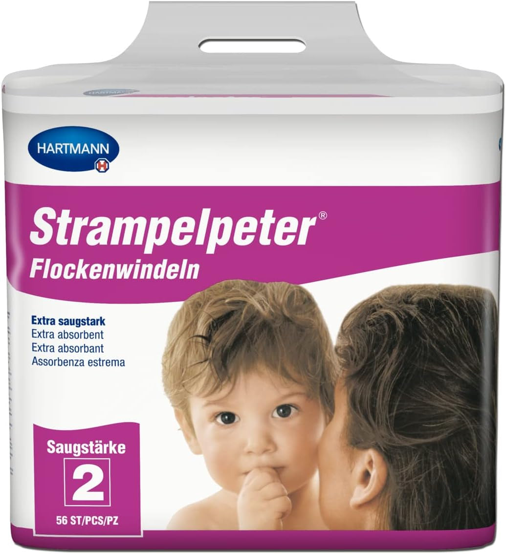 Exfolierande blöjor, absorptionsnivå 2: hygienisk lösning för användare med mild inkontinens, inkontinensskydd, 35x11cm, 56 st.