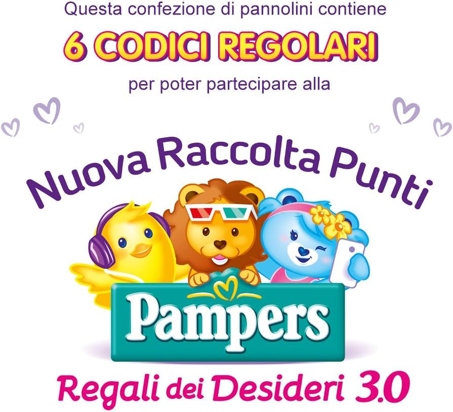 Pampers Sun and Moon Midi-blöjor, stl 3 (4-9 kg), 120 blöjor