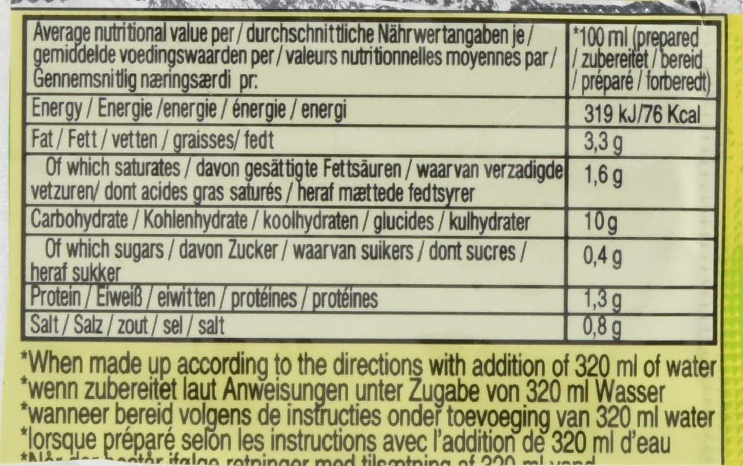 Snabbnudlar med kyckling, förpackning om 10 (10 x 60 g)