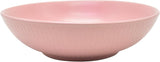 ECHTWERK Vintage servisset 12 delar naturlig design "Blanka" 4 personer elegant texturerat stengods servisset med 4 mattallrikar 4 sidotallrikar 4 mattallrikar Rosa