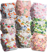 Littles och Bloomz återanvändbar blöja FLV2-0602, standard krok- och öglestängning, 6 blöjor