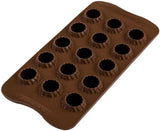 Silikomart 199384, 3D Chokladform Kök Flame Naty Shop