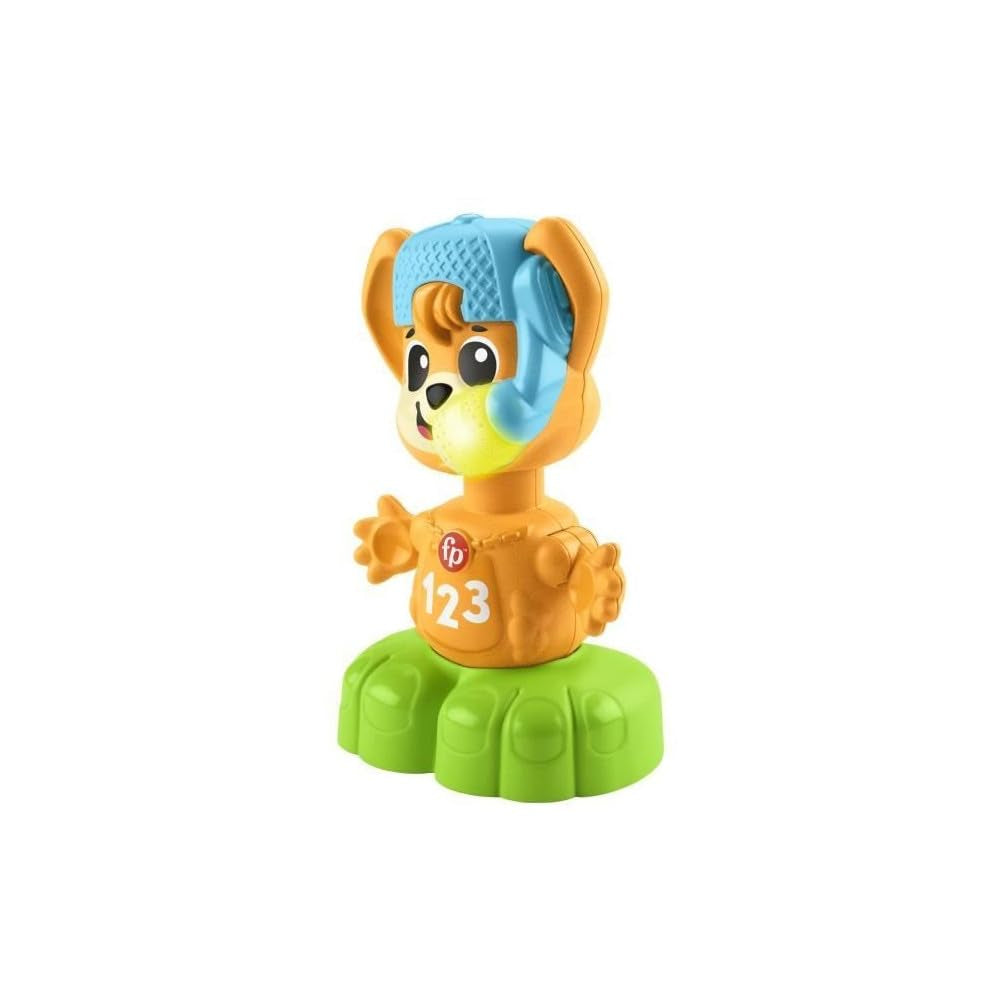 Fisher-Price Sync Squad rävbänkleksak, leksak för spädbarn och småbarn med musik och interaktiva lampor, från 9 månader, fransk version, HYK94 Jucarii Bebe Naty Shop