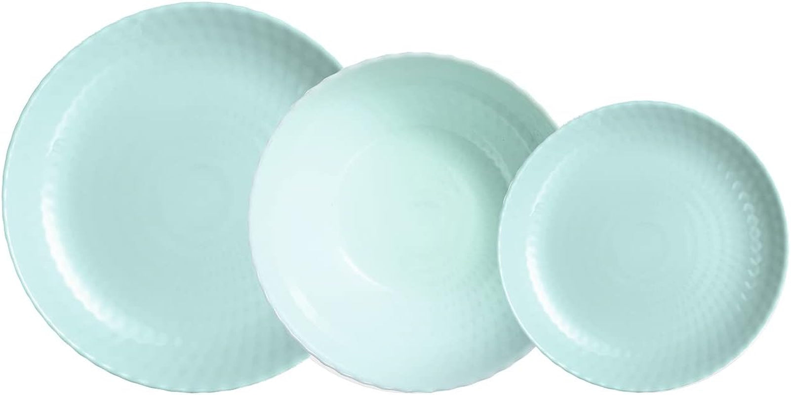 Pampille Turkos Opal servisset, 18 delar - 6 personer, turkos