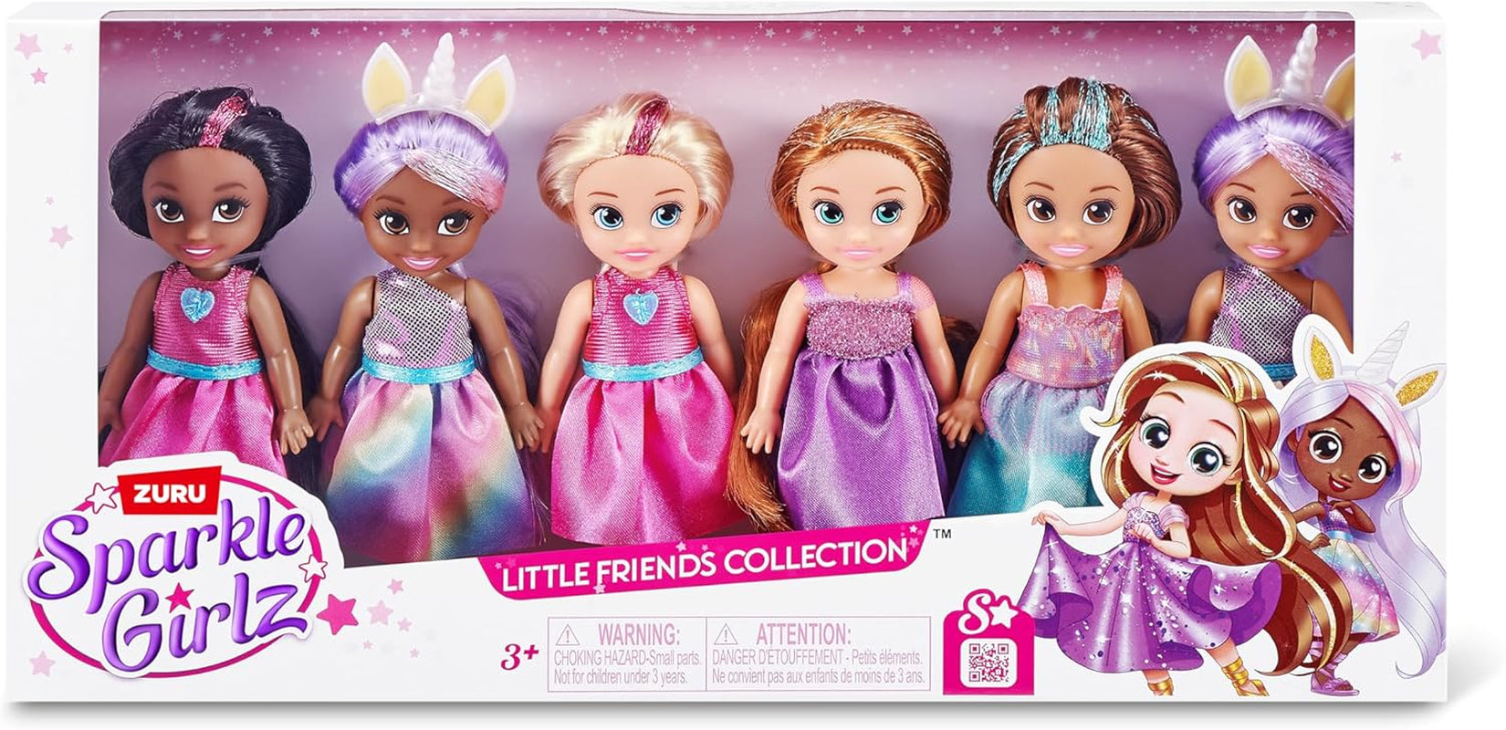 Samlingsobjekt Princess Fashion Dolls, Princess Dress Up Dolls (6-pack)