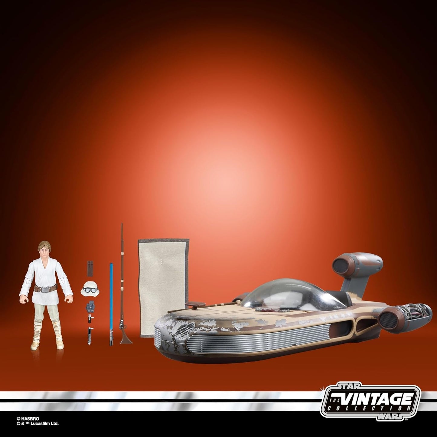 Star Wars Vintage Collection Landspeeder & Luke Skywalker, Star Wars: A New Hope Actionfigur & Vehicle, 9,5 cm actionfigurer Naty Shop