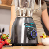 Cecotec Standmixer Power Black Titanium 2200MAX Smooth, 2200 W Maximale Leistung, 6 Klingen Aus Edelstahl, Ice-Crush-Funktion, Turbo- Och Smoothie-Funktion, Autoclean-Funktion Kitchen Naty Shop