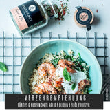Ankerkraut Aglio e Olio, italiensk Gewürzmischung för pasta och klassiska spaghetti-nudlar, 120 g i en aromatisk påse