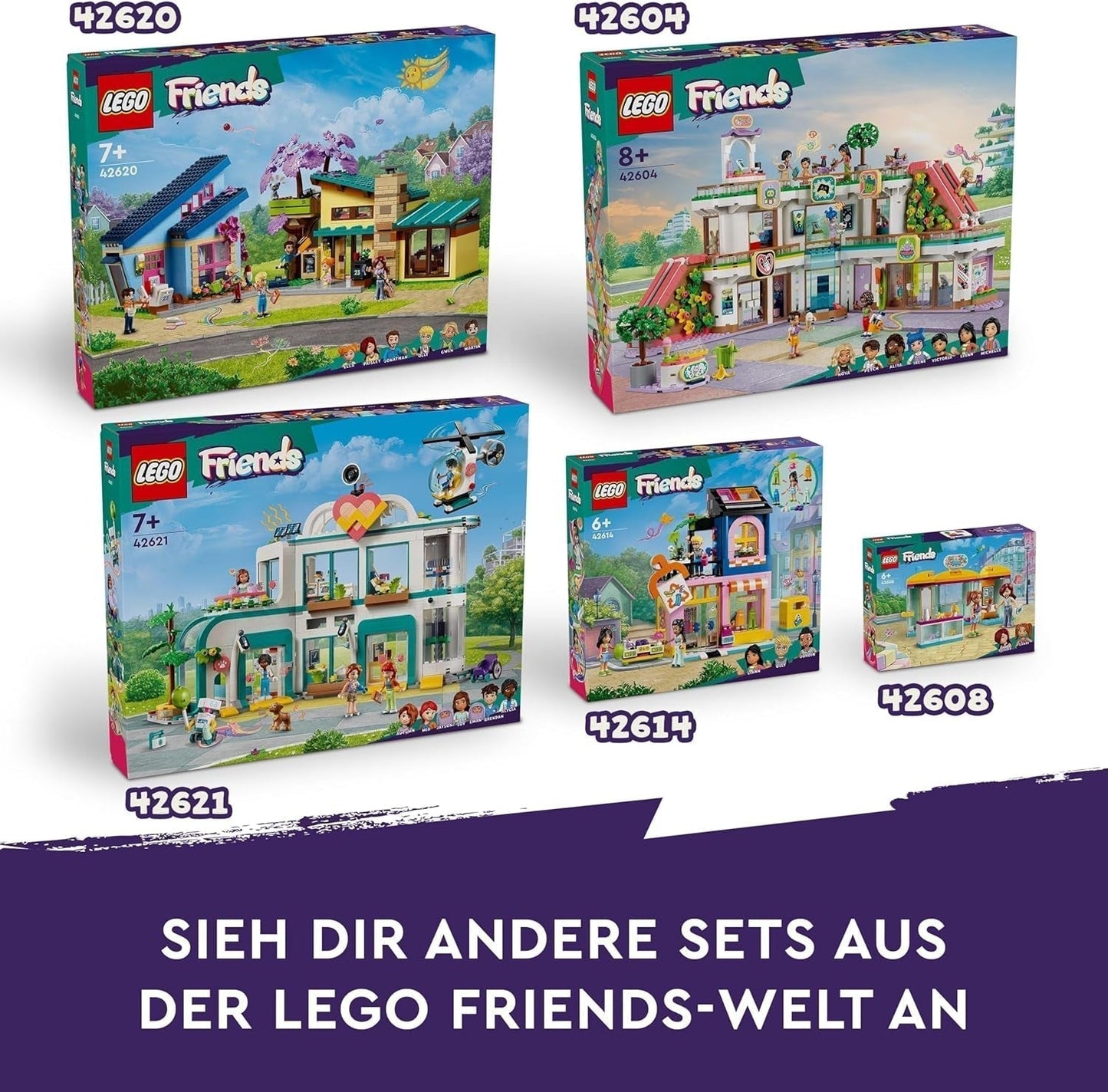LEGO Store Friends Heartlake City Dockhusleksak för flickor och pojkar Figurset främjar social-emotionell utveckling Gåva för 8 år 42604 Byggset Besuche den LEGO-Store