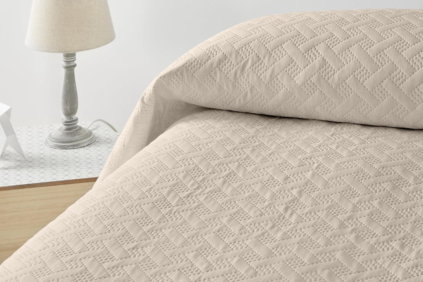 LISO - Överkast för 105 Cm - Bouti Säng Överkast - Vår och sommar - 200X260 Cm - Rosa sängar och filtar Besuche den Degrees hem-Butik Beige Säng 90 Cm
