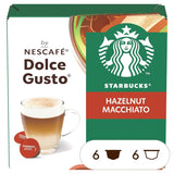 STARBUCKS Hazelnut Macchiato av Nescafé Dolce Gusto, Dunkle Röstung, Kaffeekapseln 6 x 12 (72 Kapseln)