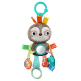 Bright Starts barnvagnsleksak, sengångare - med skallra, spegel och taggieslingor Bebe Toys Naty Shop