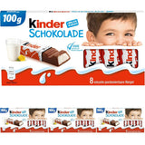 Kinder Chocolate - Fyllda mjölkchokladkakor - 1 förpackning innehållande 24 individuella barer (24 x 12,5g).