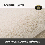 Gözze - Molnmjukt kramfilt, fårskinnsimitation, 100 % polyester (mikrofiber), 150 X 200 Cm - Kamel Täcken och täcken Naty Shop
