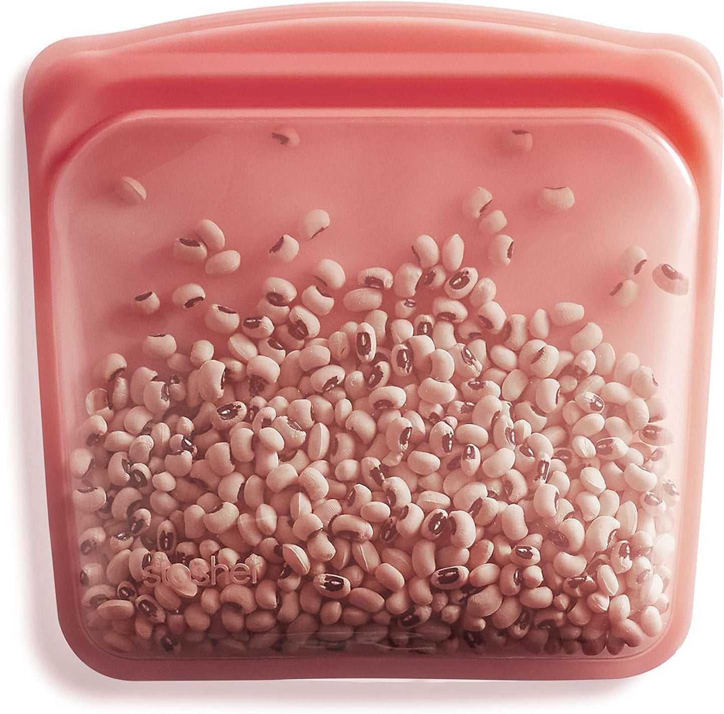 Stasher Bag Återanvändbar Premium Silikon Matpåse Smörgåspåse Klar Slitstark Ugn Diskmaskin Frys Säker Miljövänlig Lunchpåse Läcksäker 828ml Matförvaringslådor Naty Shop Röd