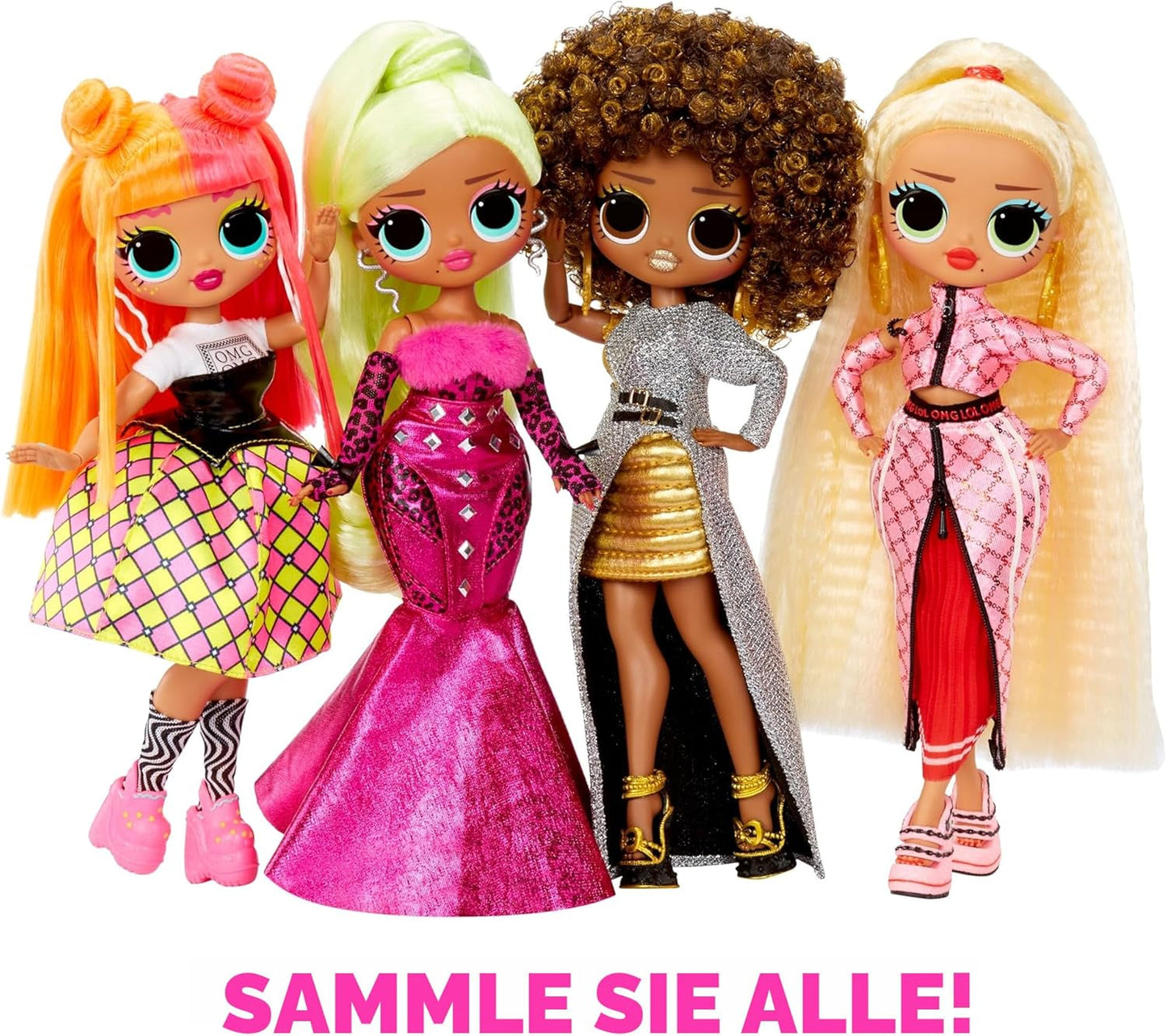 LOL Överraskning! OMG modedocka - presentartikel - med massor av överraskningar, inklusive föränderligt mode och fantastiska tillbehör - perfekt för barn från 4 år och uppåt, rosa