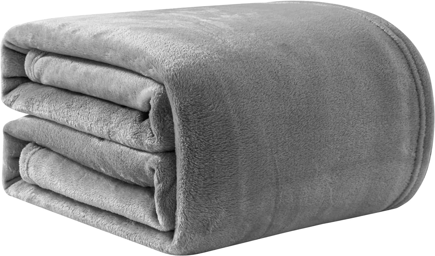 Good Nite Mysig filt Fluffy Filt Sängfilt Soffa Filt XL Living Filt Fleecefilt 150X200Cm Svart Mjuk Varm Filt Fluffy Filt Sängar och filtar Good Nite Grå 130X150Cm