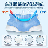 Cloudétoile Nackkudde Memory Foam Kudde - 2 i 1 Ergonomisk ortopedisk kudde Visco Foam Kudde Side Sleeper Nackstöd Kudde Höjd Justerbar Memory Foam Kudde Vit 64X38X12cm Cervikala ortopediska kuddar Naty Shop
