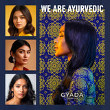 GYADA COSMETICS, hyalurvedisk stärkande ayurvedisk kompress, professionell behandling för fint och svagt hår, antifrizz med methi, maca, neutral henna, 200 ml Naty Shop hårmask