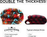 CARSTENS, INC. Wrangler Ultra Premium Throw Filt, Super Soft, Sherpa Fleece, Oversized, 137,2 X 172,7 Cm, Southwest Horizon sängar och filtar Carstens, Inc.