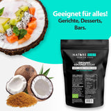 Ekologiskt kokossocker, karamellsmak, 1,5 kg sötningsmedel Naty Shop