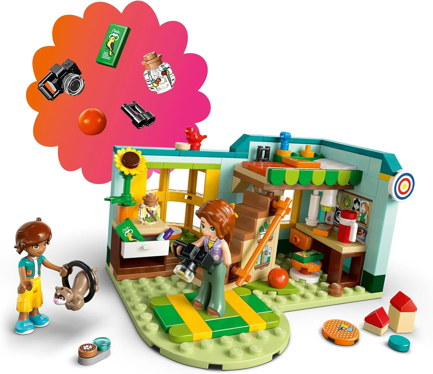 LEGO Friends Autumn's Room Bygg- och lekset för kreativt rollspel, set för tjejer från 6 år med 2 minifigurer och en illerfigur, pedagogisk leksak 42646 Byggset Besuche den LEGO-Store