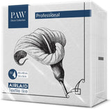 PAW - Airlaid servetter - Tygliknande (40 X 40 Cm) I 50 stycken I För begravningsgudstjänst, Begravningsfest, Begravning, Farväl I Högkvalitativa Bordsdekoration Tygservetter - Minnesblomma I Minnesblomma