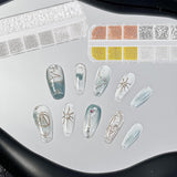 2 Boxen Nail Art Strasssteine, Mit Pincett Nägel Flatback Perlen Nail Charms Mit Kristallen Nagelzubehör Diamanten Edelstahl-Perlen Für Nagelschmuck