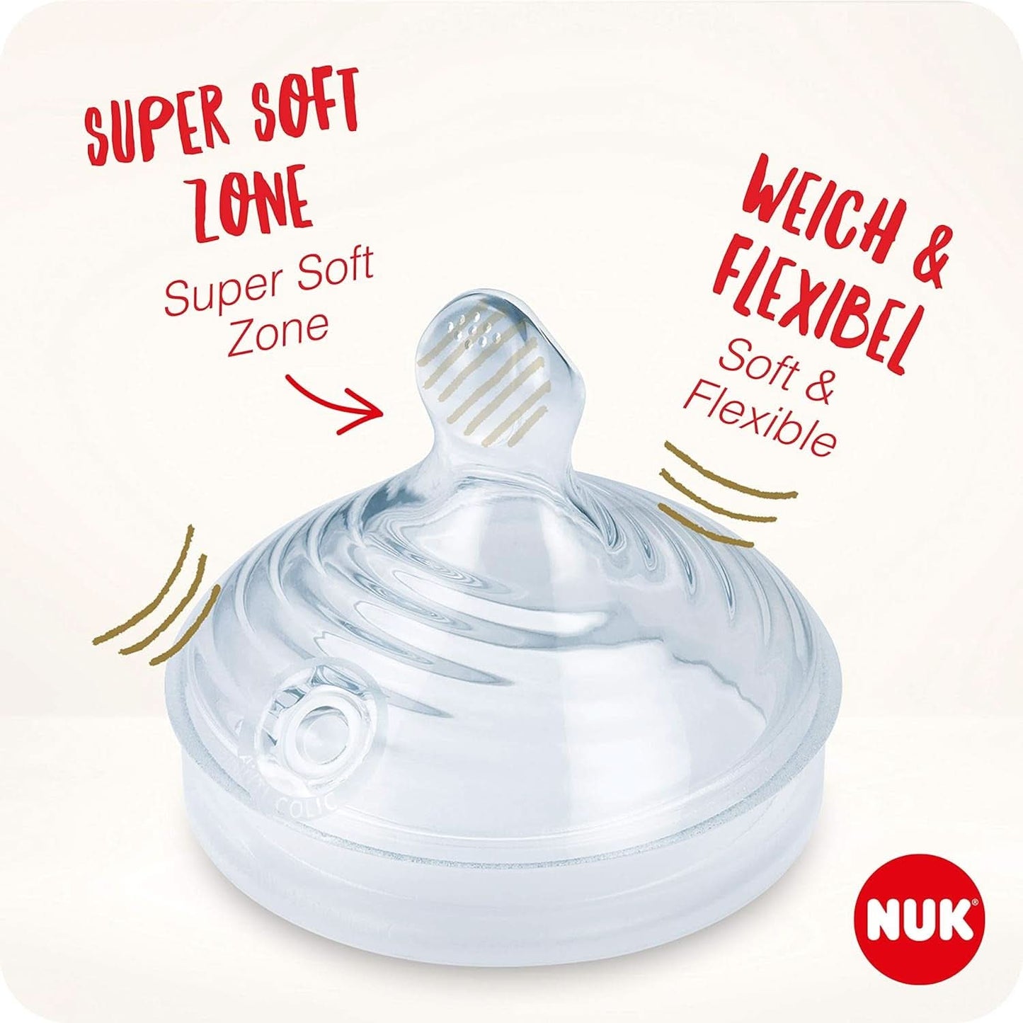 NUK Nature Sense manuell bröstpump | Amningsset med manuell bröstpump, flaskor och amningsskydd Ultra Dry Comfort | 6 st Babymat och amningstillbehör Naty Shop