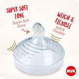 NUK Nature Sense manuell bröstpump | Amningsset med manuell bröstpump, flaskor och amningsskydd Ultra Dry Comfort | 6 st Babymat och amningstillbehör Naty Shop