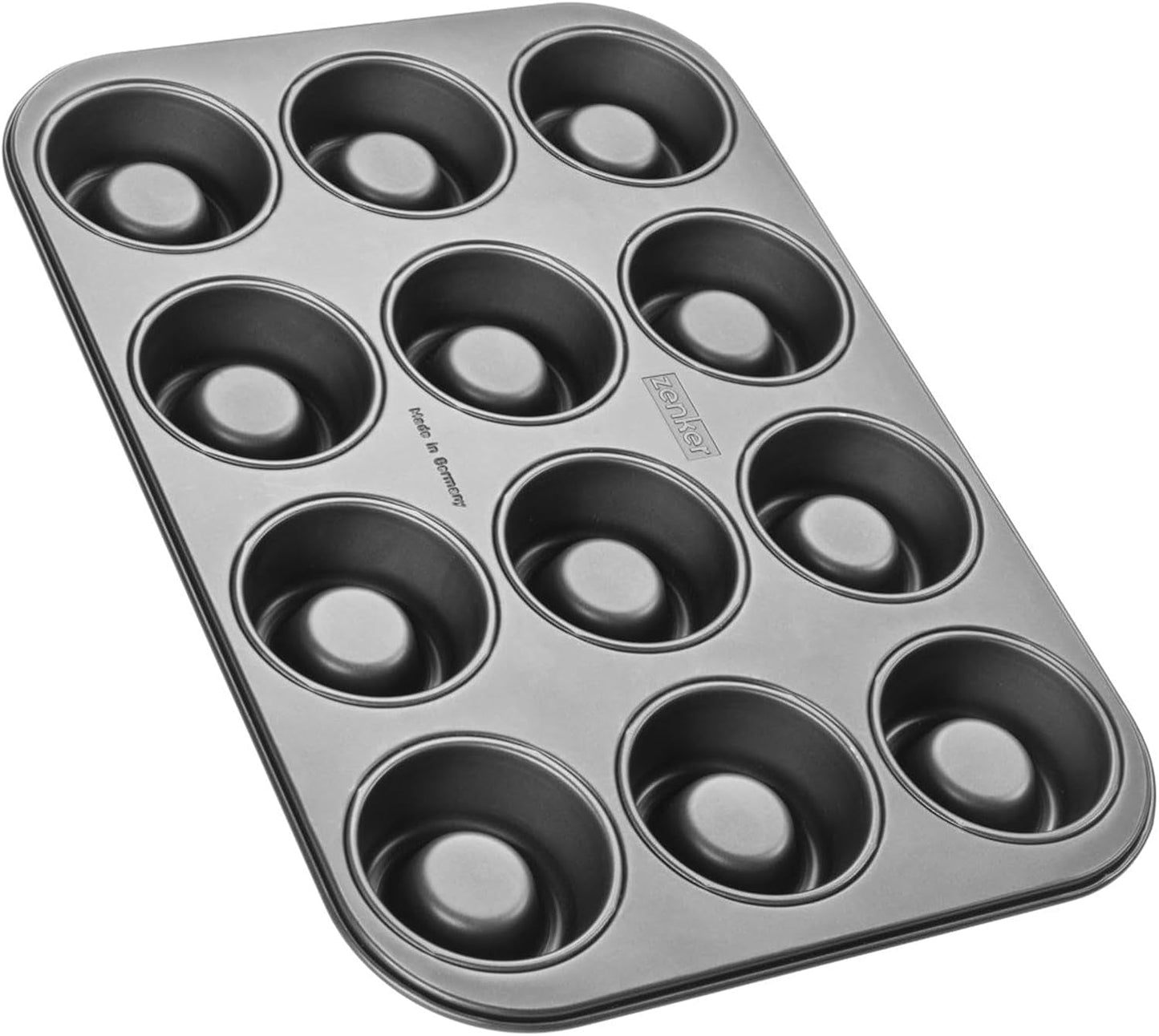 Zenker Cup-Cake-Backblech 12Er Set – Premium Antihaftbeschichtung, Für Perfekte Cupcakes, 385X265X30Mm, Hitzebeständig Bis 230°C Formar och plåtar för bakning Naty Shop