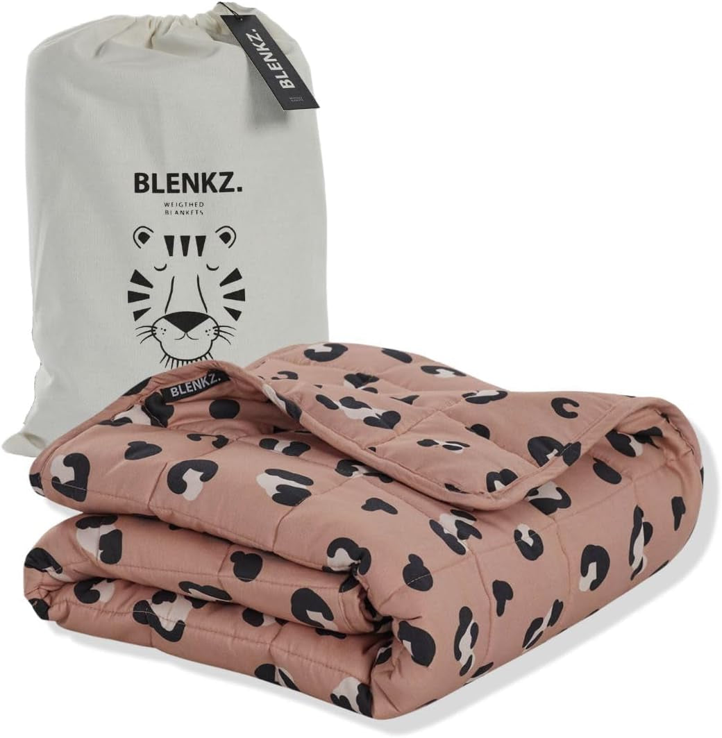 Vägt babyfilt | 3,5 kg | 100X150cm | Terapifilt | Tyngda filtar | Tung filt (blått tigeransikte, 3,5Kg-100X150 Cm) BLENKZ sängar och filtar. Mörkrosa tiger 3,5Kg-100X150 Cm