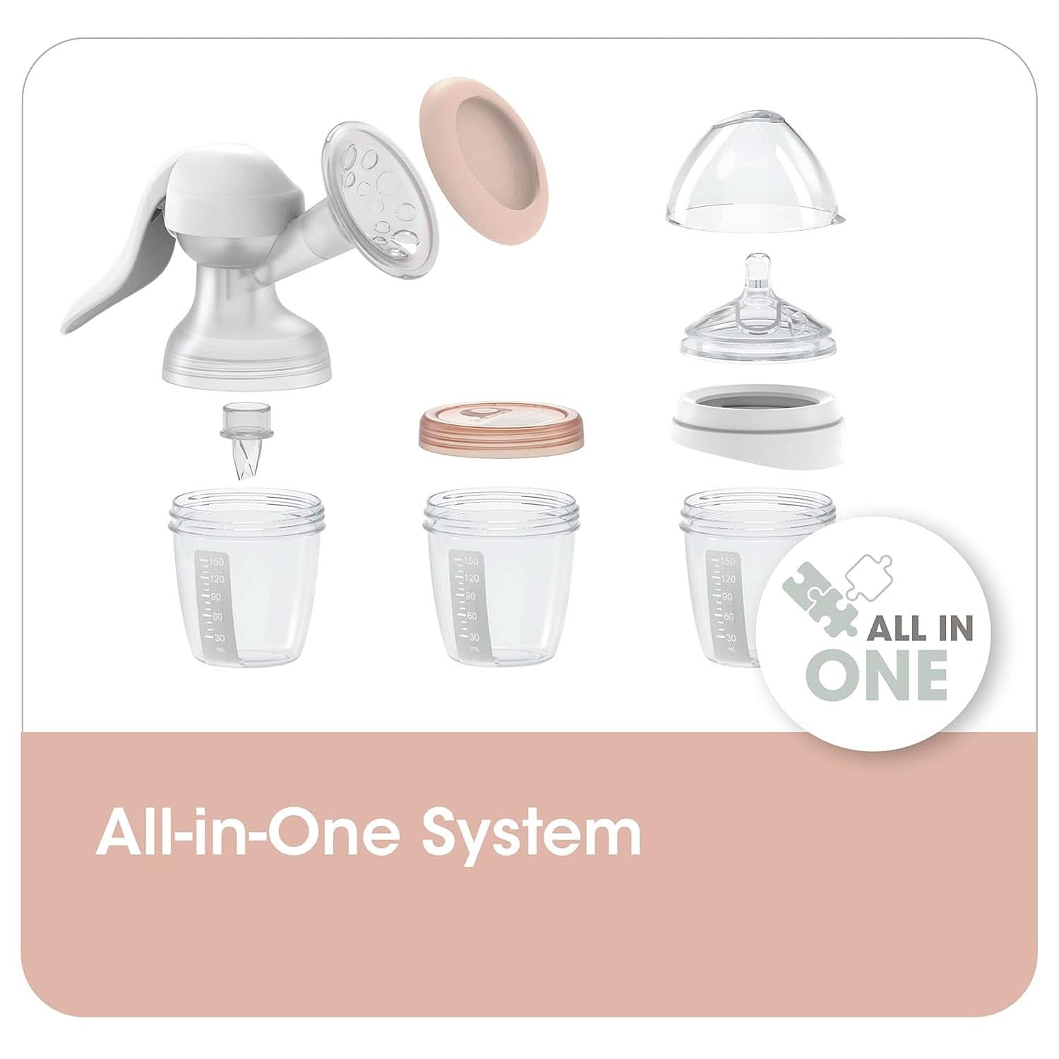 Bröstmjölksbehållare NIP First Moments 150 ml, 4 stycken: stapelbar och läcksäker Tillbehör Mat och amning Bebe Naty Shop