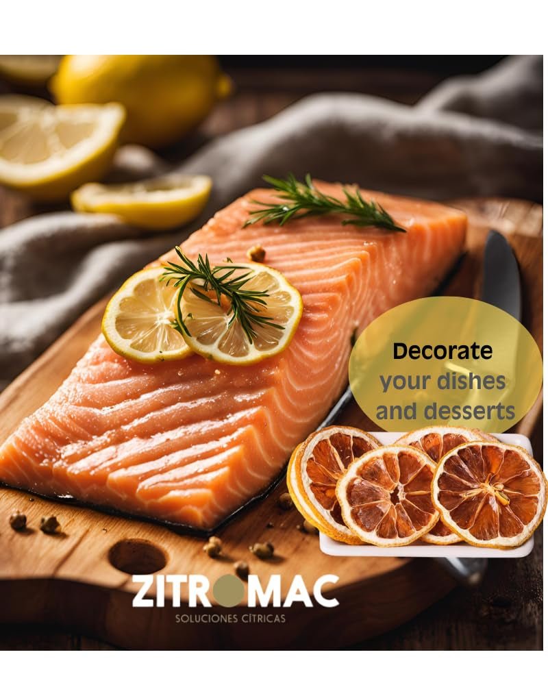 45 g torkade citronskivor, torkade fruktskivor för cocktails, torkade citroner för juldekoration, glögg, te, bakning|100 % naturliga torkade citroner Torkade produkter Naty Shop