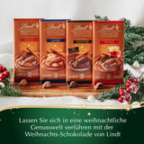 Lindt Julmandelchokladkaka | 100 g | Mandel i valnötsgrädde täckt med den finaste mjölkchokladen | Julchokladgåva