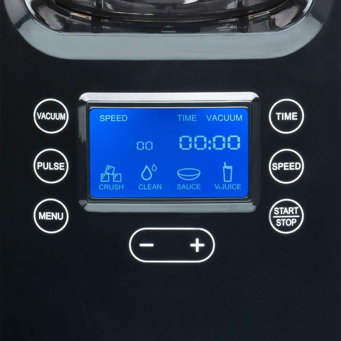 Cloer 6980 Vakuum Standmixer / 800 Watt / 21 000 U/Min. / Inkl. Vorratsbehälter/Vakuumventil/Automatikprogram/Eis-Crush-Funktion/Reinigungsfunktion/Schwarz, 1500 Milliliters Kitchen Naty Shop