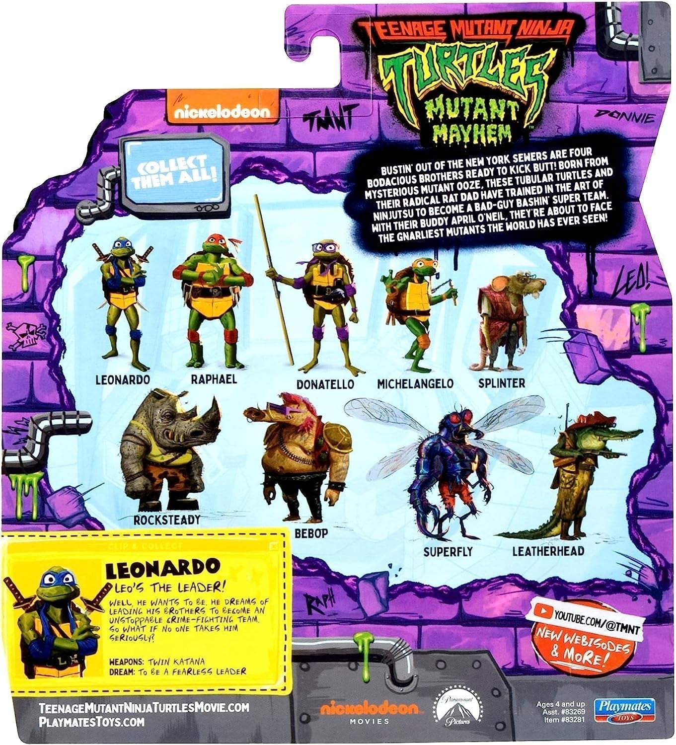 TEENAGE MUTANT NINJA Turtles - Leonardo Basfigur Actionfigurer Naty Shop