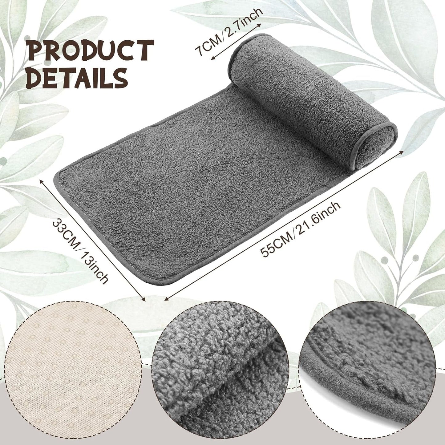 Nackkudde för vilstol, plysch justerbar kudde, nackrulle, halkfri fleece, soffa, nackkudde för resor, hem, solstol, soffa, fåtölj (mörkgrå)