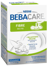 BEBACARE FIBER glutenfritt kosttillskott för skonsam matsmältning, kosttillskott för spädbarn från födseln och små barn, 1x (20 x 2,2g)