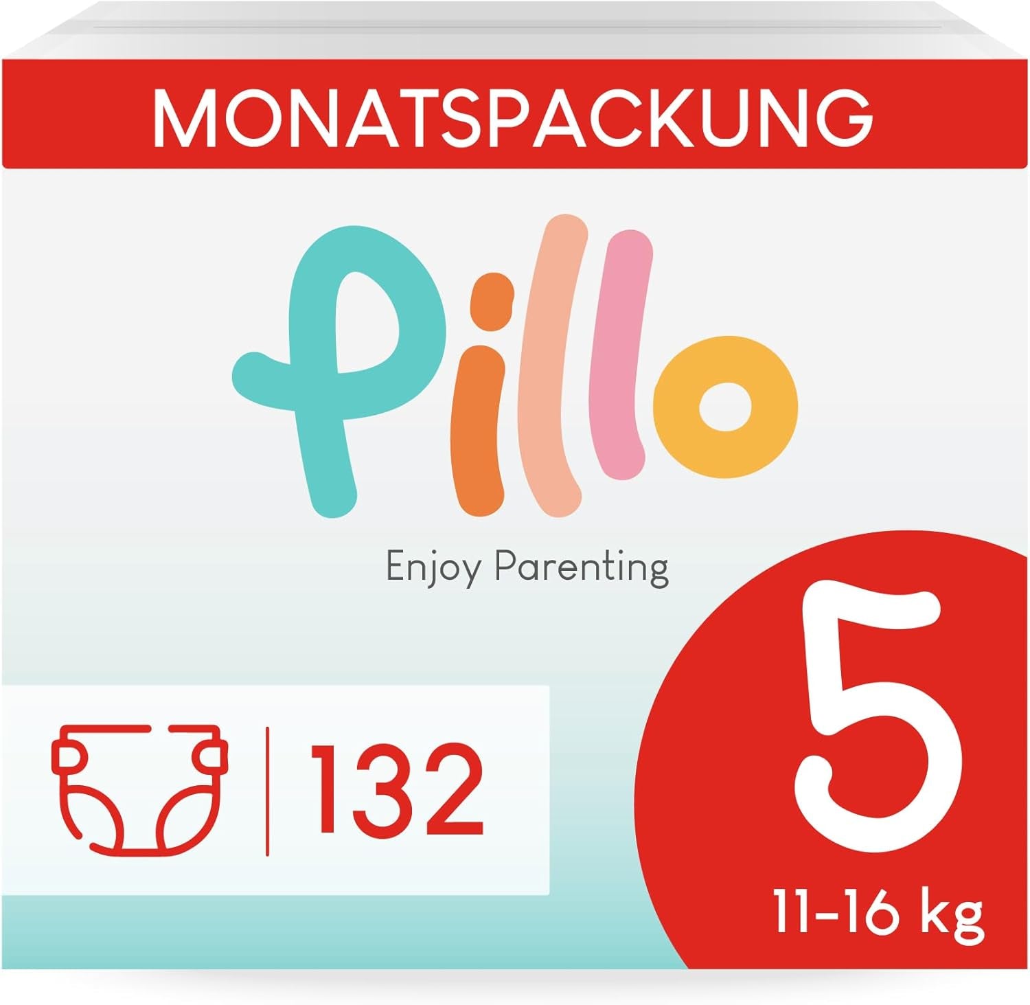 Blöjor Pillo 3 - Kartong med 168 blöjor, 6 förpackningar med 28 blöjor, storlek 3 - Midi (6-10 kg) - Blöjor för bebisar