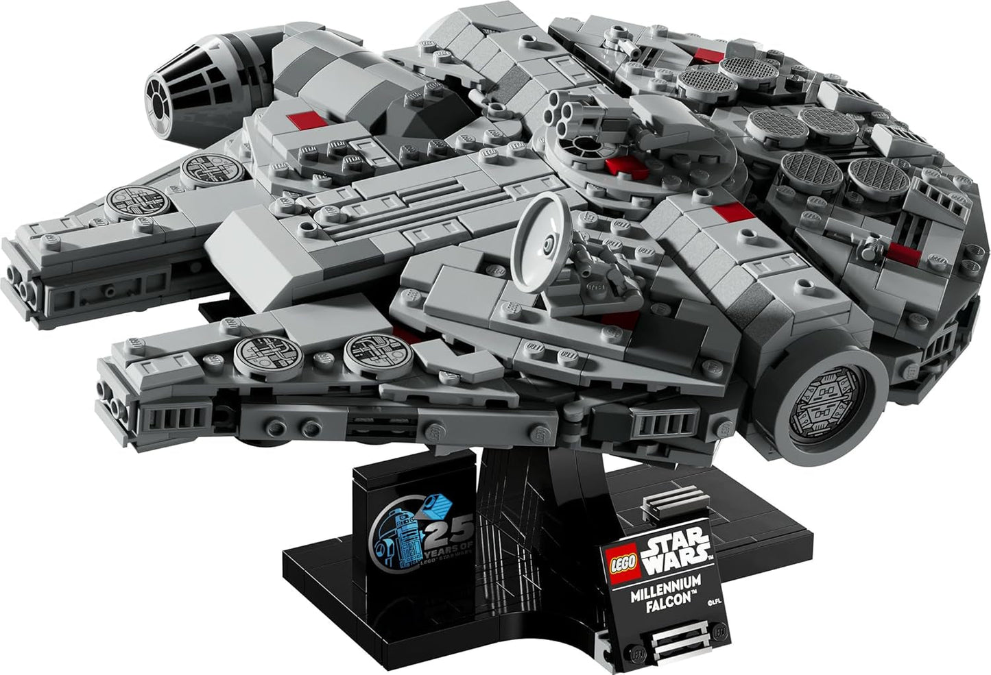 LEGO Star Wars Millennium Falcon 25-årsjubileumsset för vuxna Byggbart skepp A New Hope Samlarobjekt Rymdskeppsmodellsats Presenter för män kvinnor 75375 Byggset Besuche den LEGO-Store