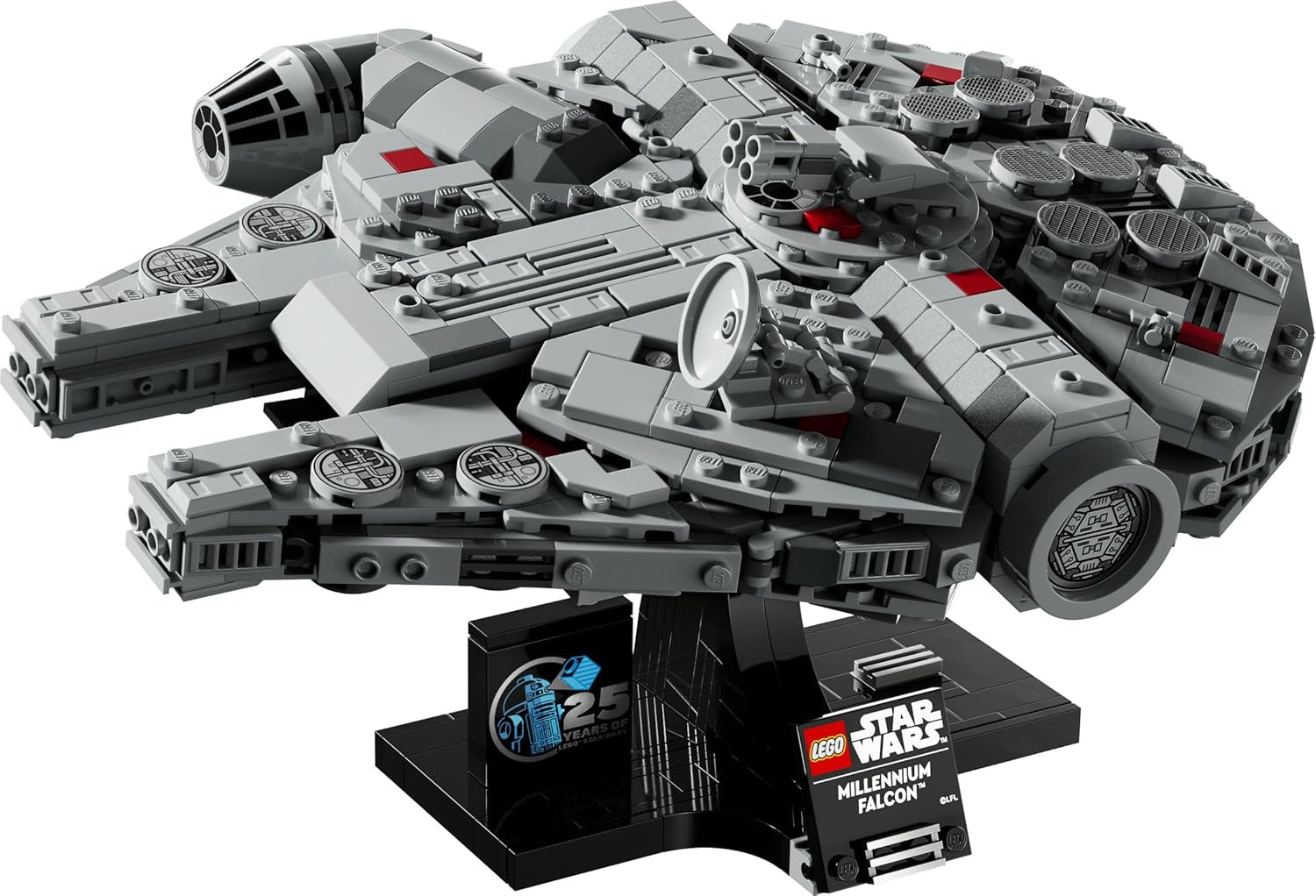 LEGO Star Wars Millennium Falcon 25-årsjubileumsset för vuxna Byggbart skepp A New Hope Samlarobjekt Rymdskeppsmodellsats Presenter för män kvinnor 75375 Byggset Besuche den LEGO-Store