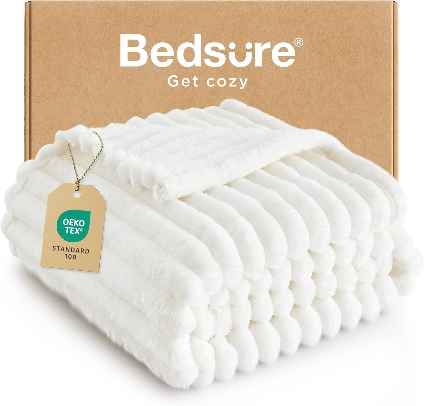BEDSURE Sage grön fleece filt för soffa - Supermjuka mysiga filtar för kvinnor, söt liten filt för flickor, 127 X 152 Cm sängar och filtar Besuche den BEDSURE-Store Garden Vit/Ödlig T-shirt Xl (50" X 70")