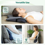 Snailax Ergonomisk Svankstödskudde med Massage och Värme, Memory Foam Shiatsu Ryggkudde, Sittdyna med 3 massageintensiteter | 2 värmenivåer | 3 timers | bekväm sittställning