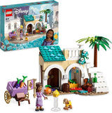LEGO 43223 Disney Wish Asha i Rosas City, Wish Movie Set med marknad, Asha Mini Doll, Valentino som leksaksget och stjärnfigurer, Present till barn 6 år, Flickor och pojkar Byggset Besuche den LEGO-Store Singel