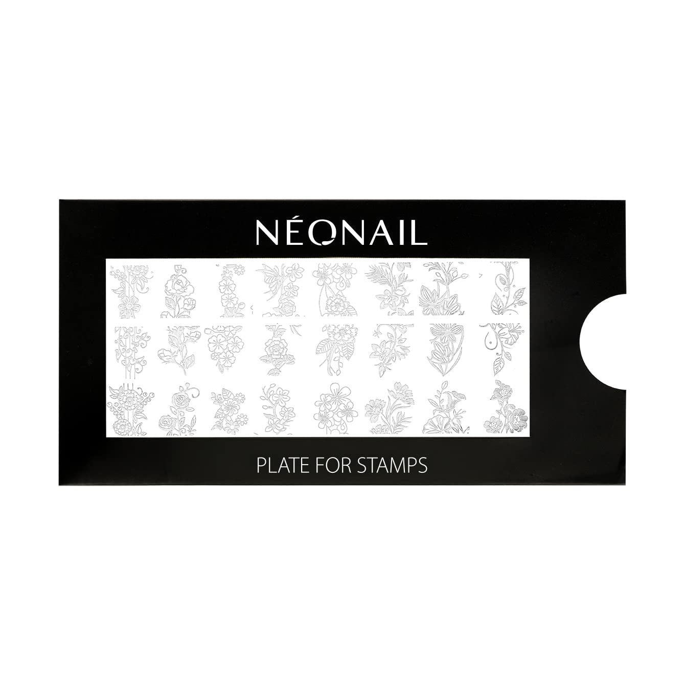 NÉONAIL Nagel Stempel Mit Schaber - Nägel Selber Machen - Nail Art Stämpel - Nageldesign Für Nagel Schablone - French Nails Stempel - Silikon Nagelstempel